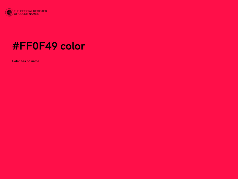 #FF0F49 color image