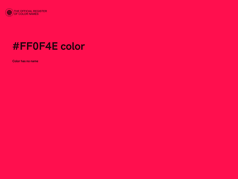 #FF0F4E color image