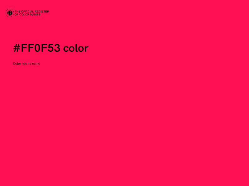 #FF0F53 color image