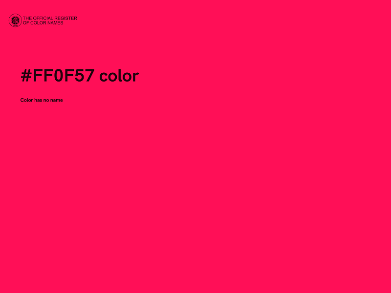 #FF0F57 color image