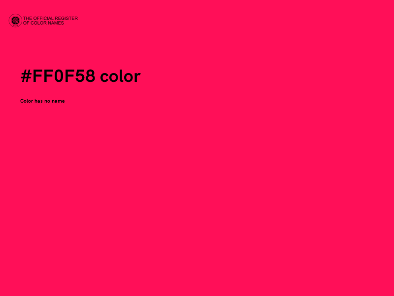 #FF0F58 color image