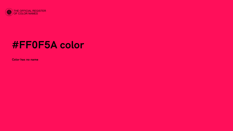 #FF0F5A color image
