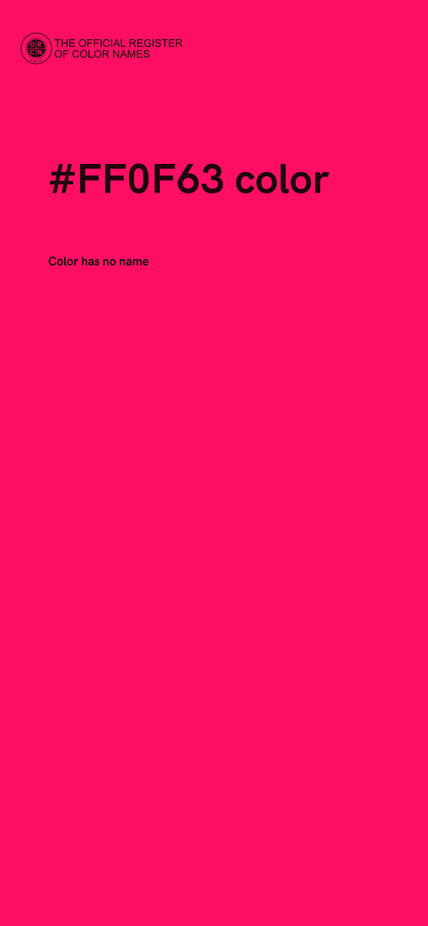 #FF0F63 color image