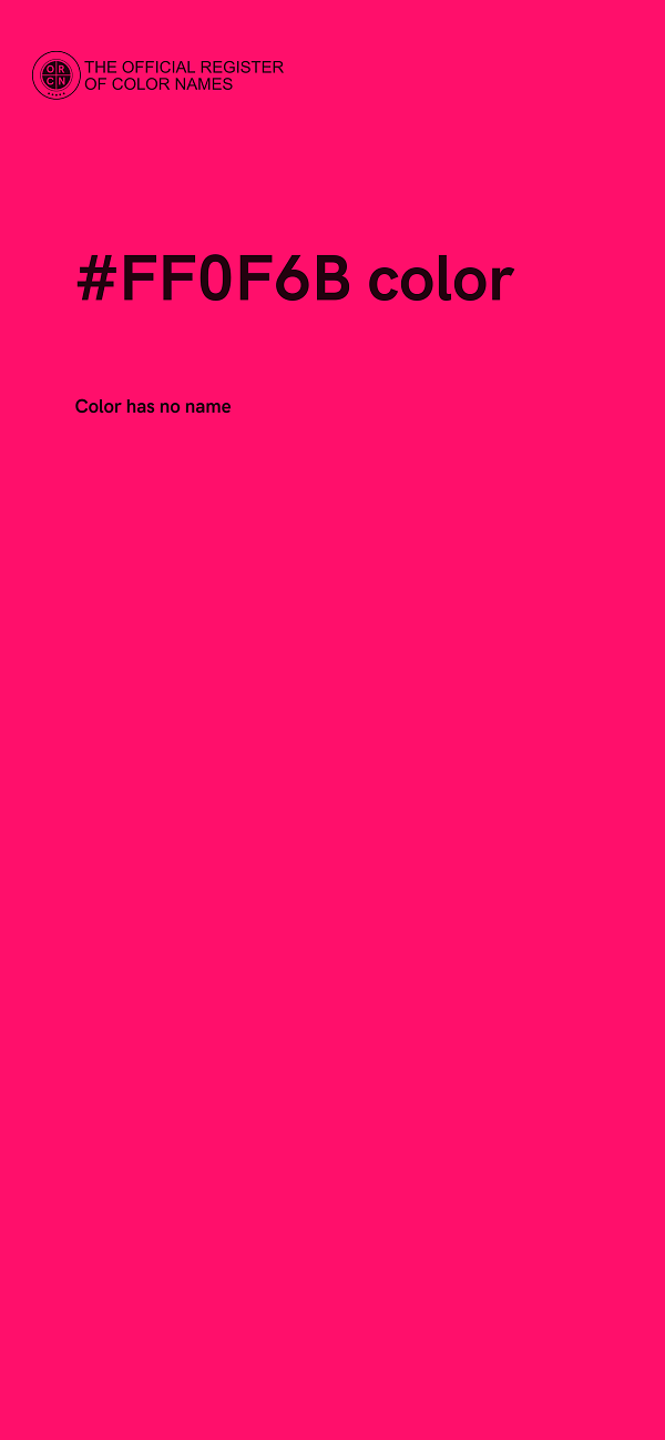 #FF0F6B color image