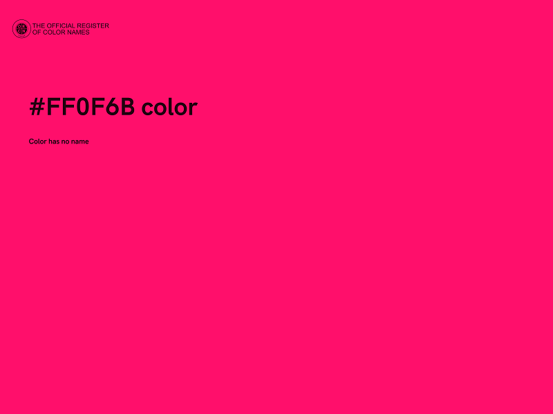 #FF0F6B color image