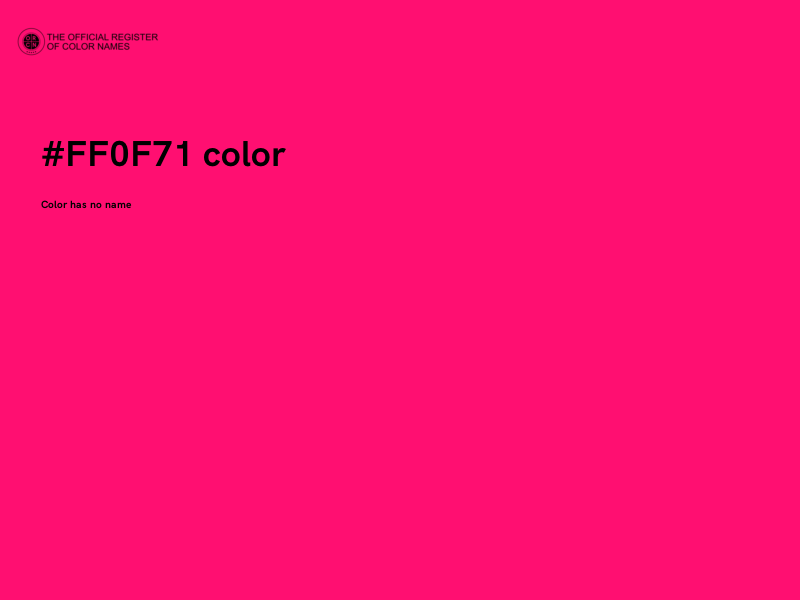 #FF0F71 color image