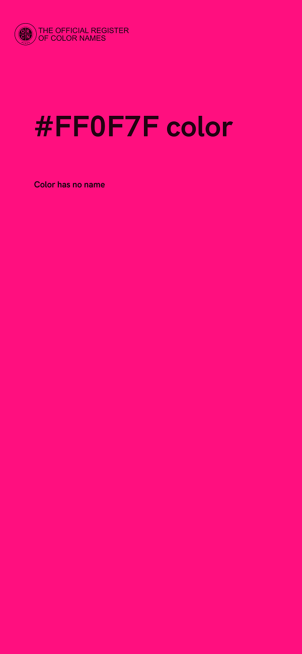 #FF0F7F color image