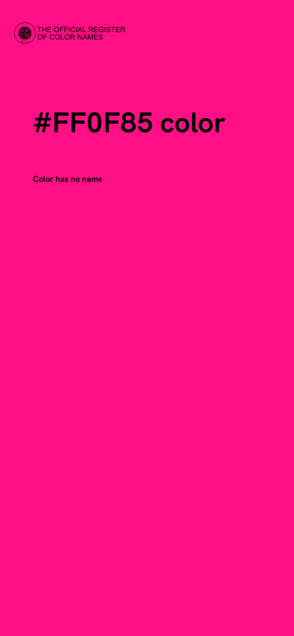 #FF0F85 color image