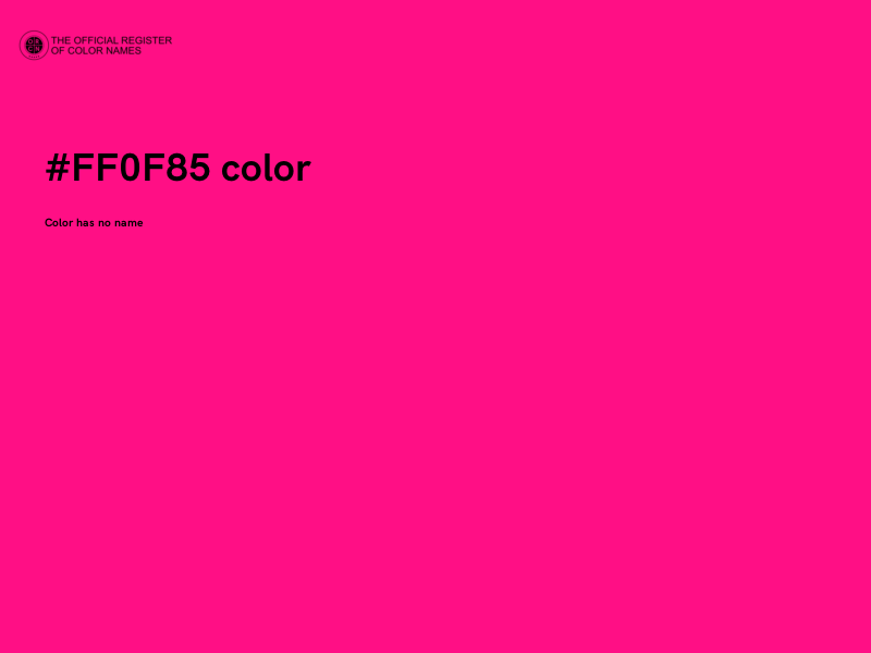 #FF0F85 color image