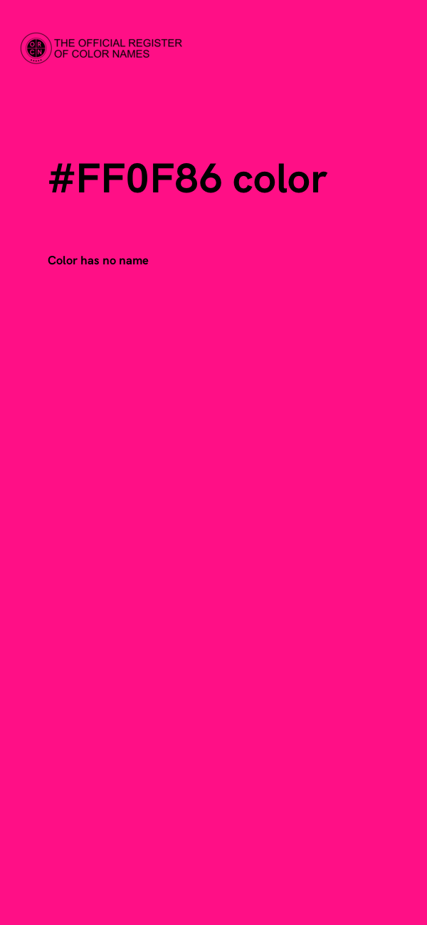 #FF0F86 color image