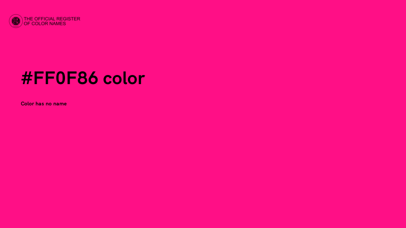 #FF0F86 color image