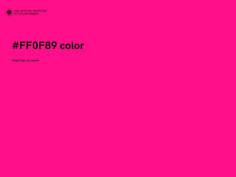 #FF0F89 color image