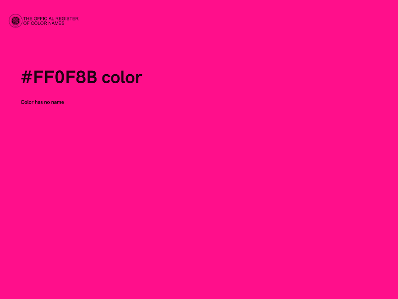 #FF0F8B color image