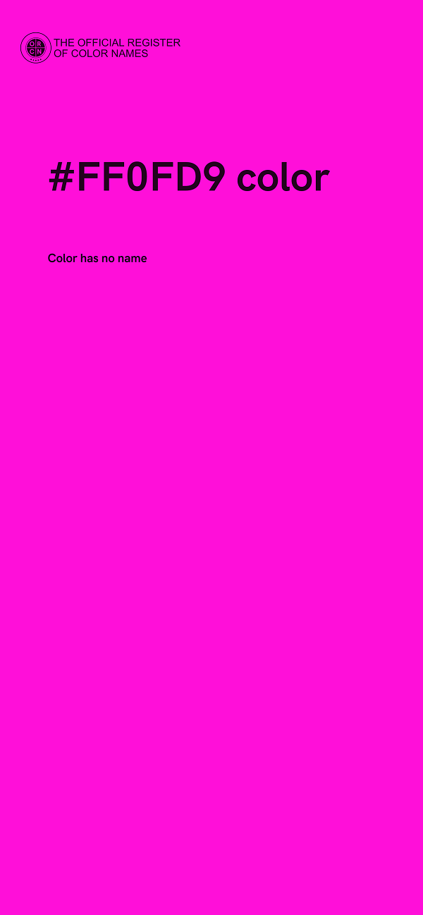 #FF0FD9 color image