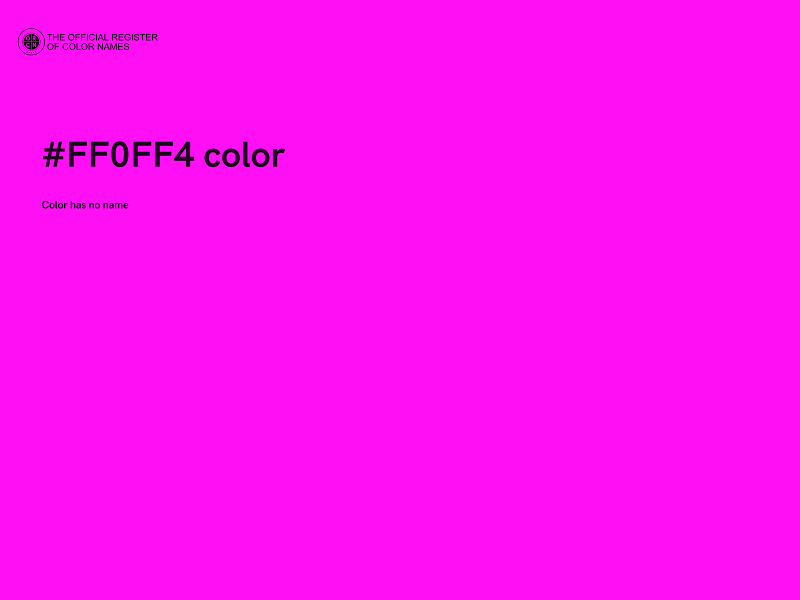#FF0FF4 color image