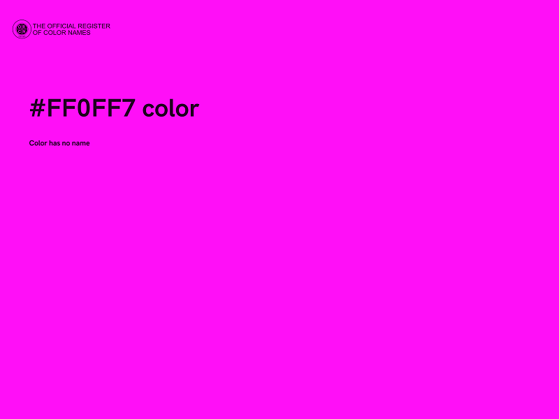 #FF0FF7 color image