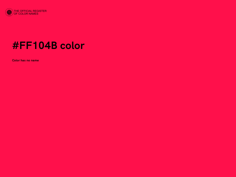 #FF104B color image