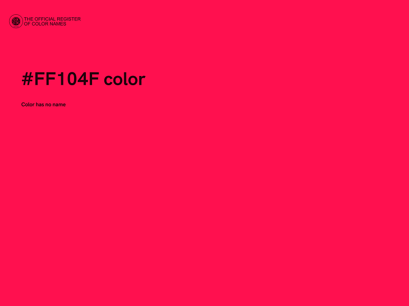 #FF104F color image