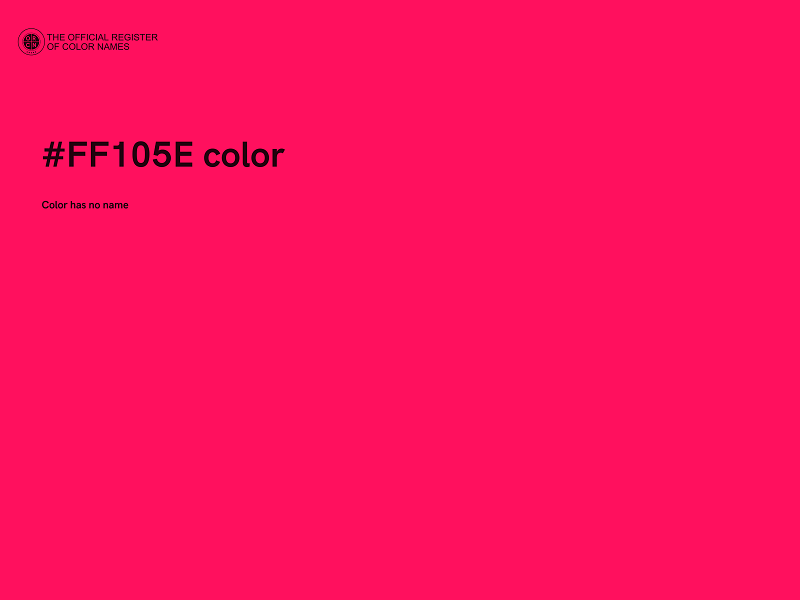 #FF105E color image