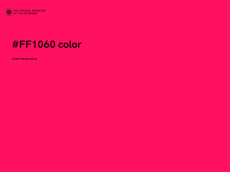 #FF1060 color image