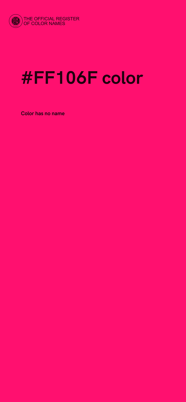 #FF106F color image