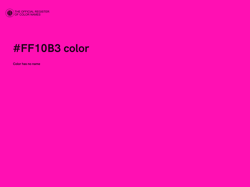 #FF10B3 color image