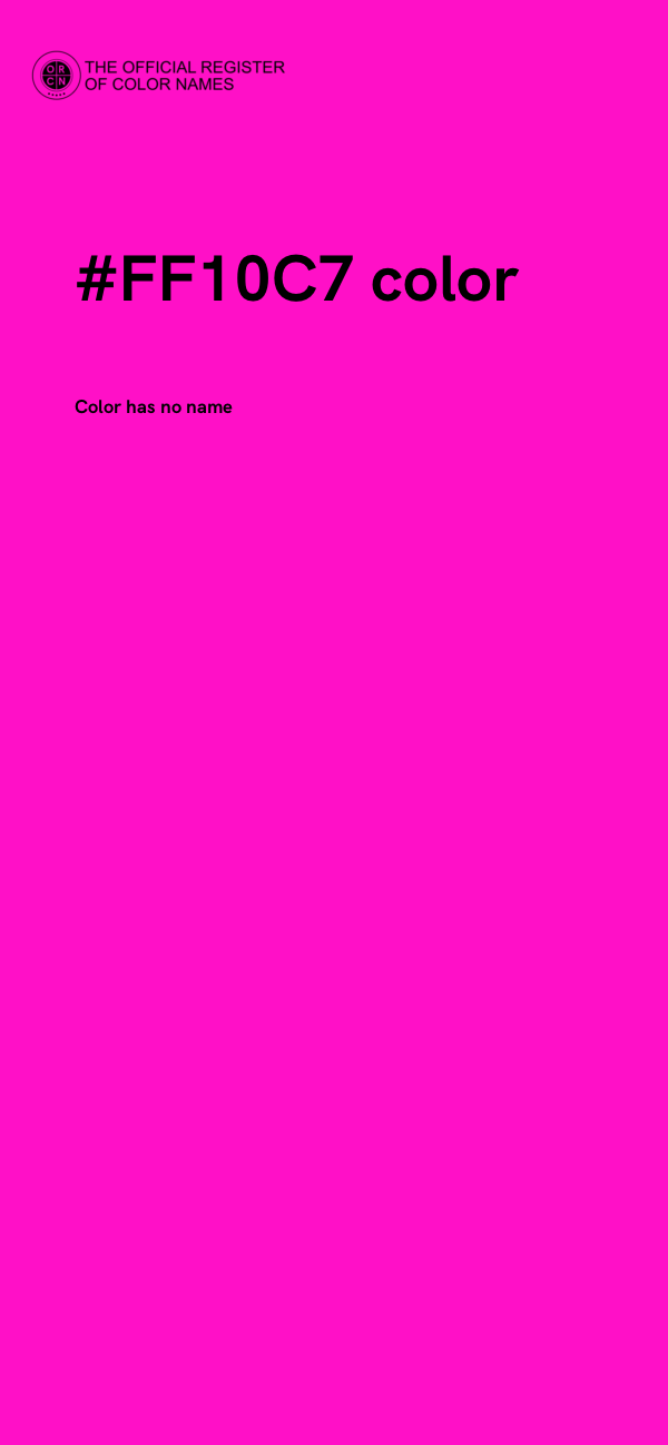 #FF10C7 color image