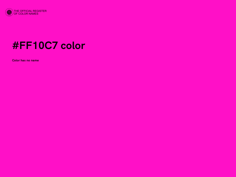 #FF10C7 color image
