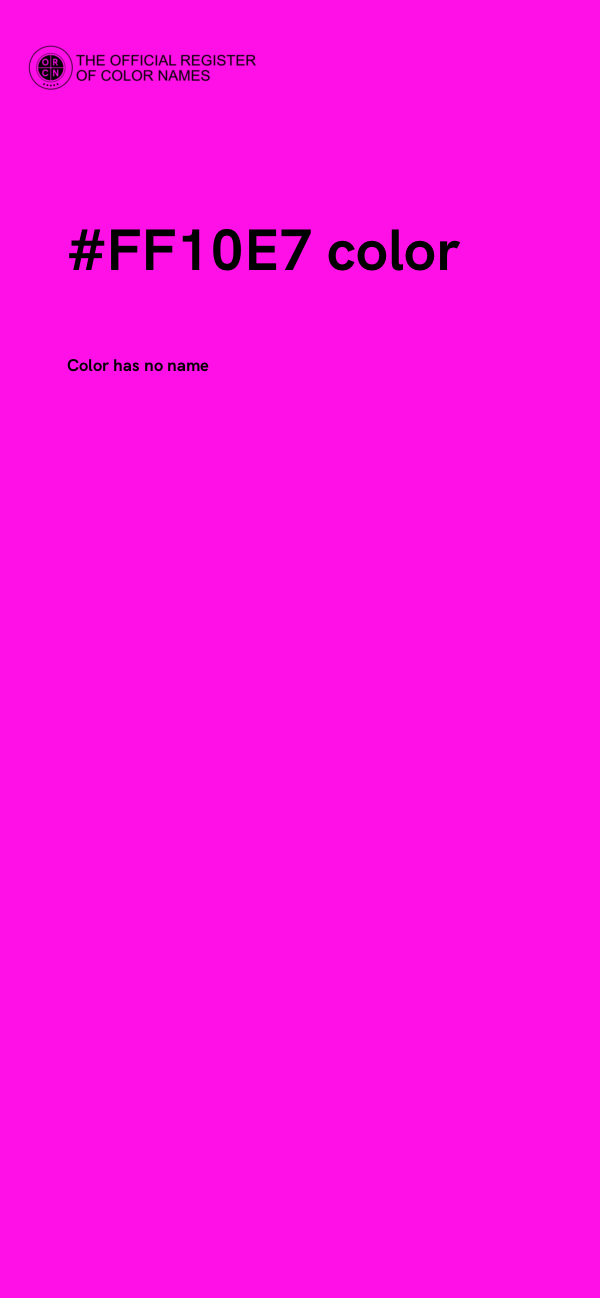 #FF10E7 color image