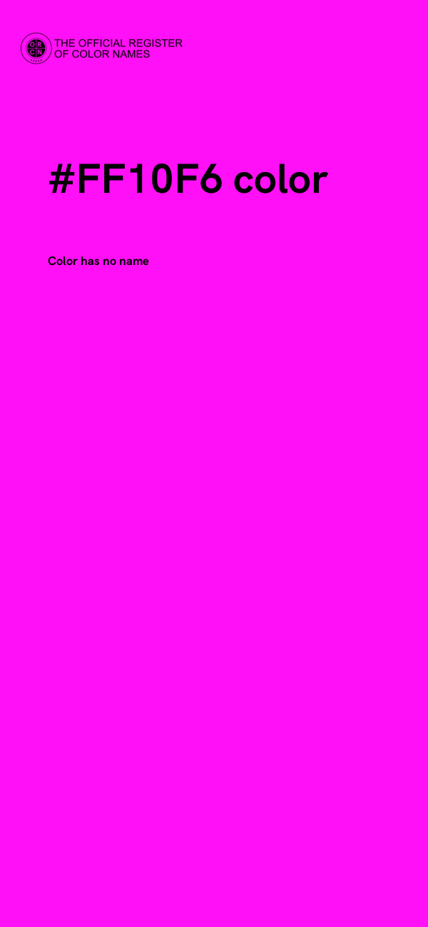 #FF10F6 color image