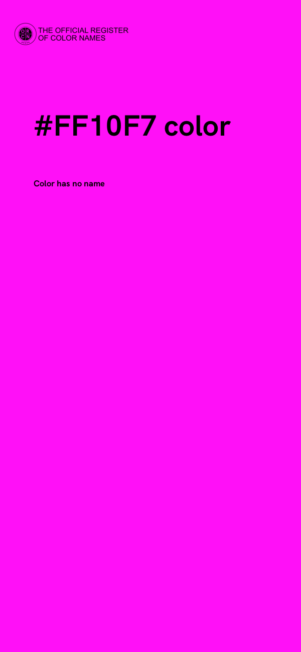 #FF10F7 color image