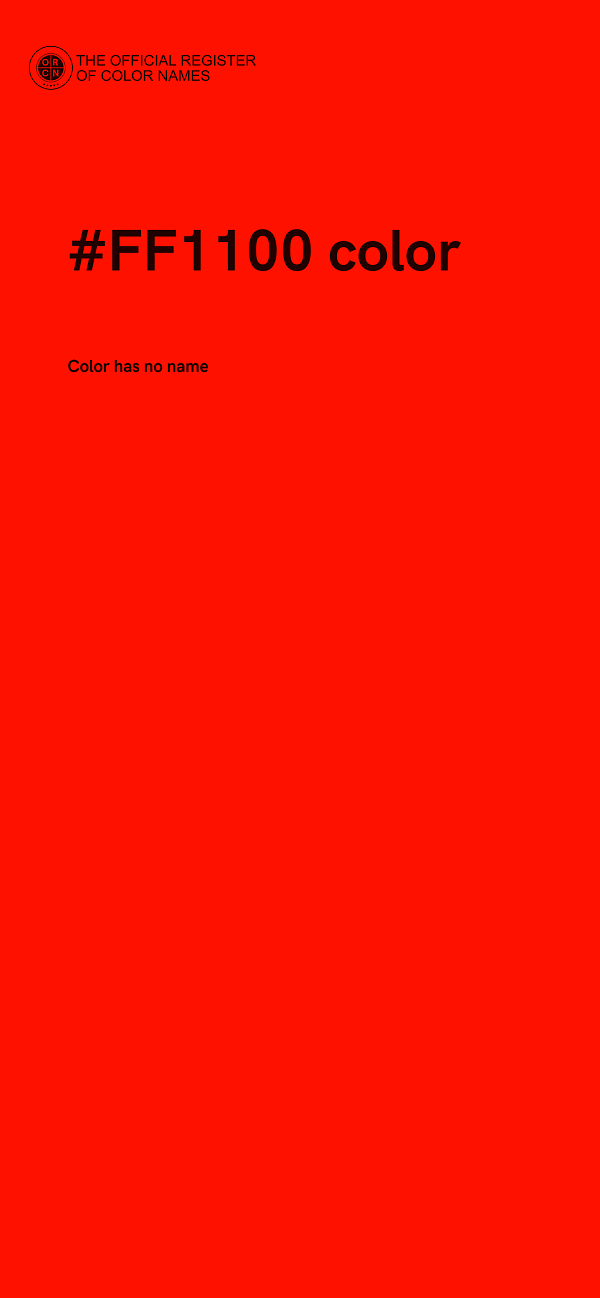 #FF1100 color image