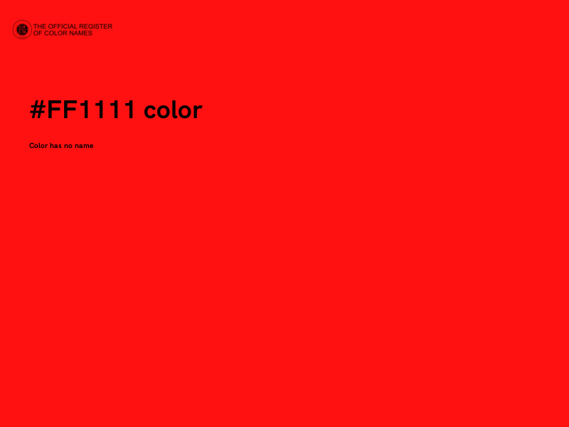 #FF1111 color image
