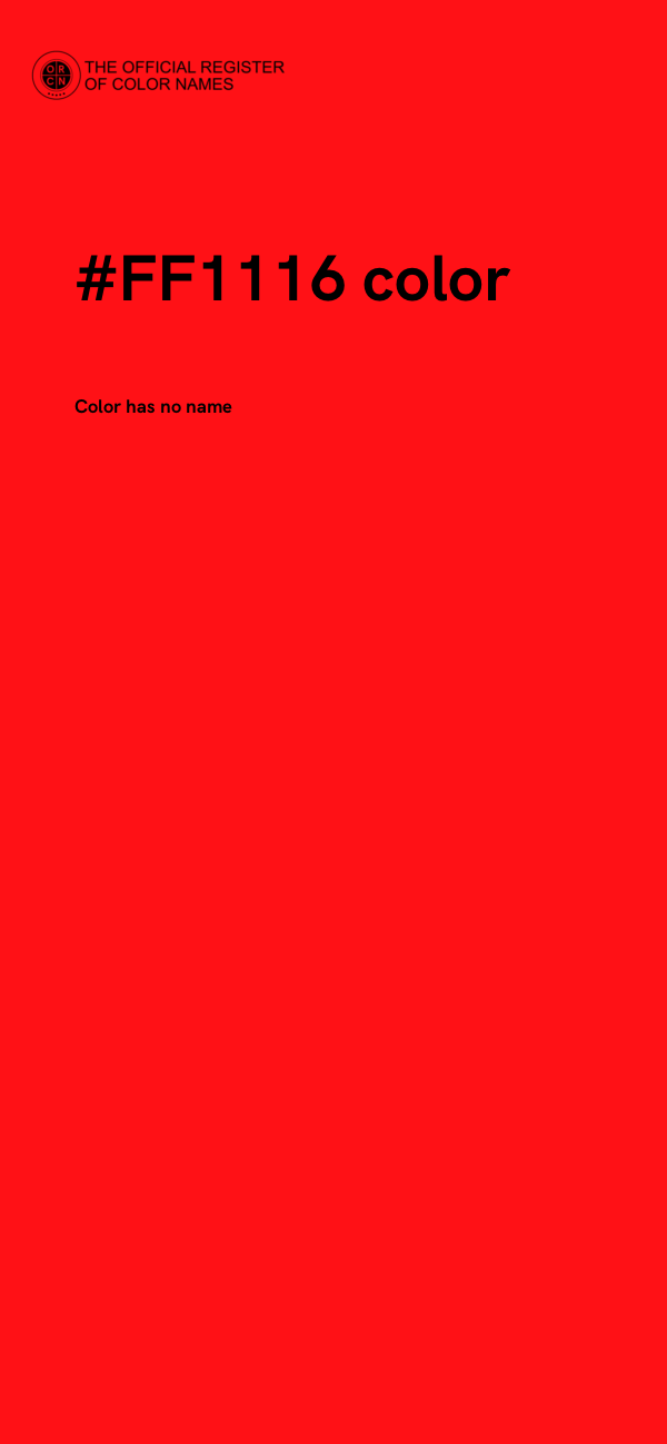 #FF1116 color image