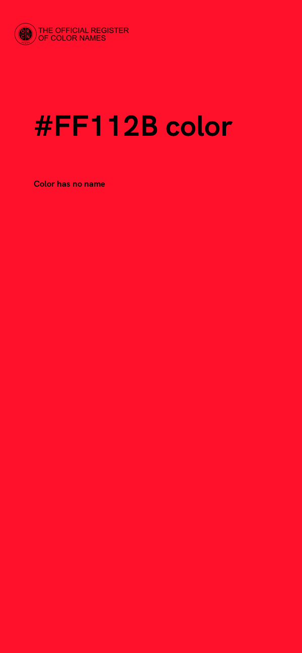 #FF112B color image