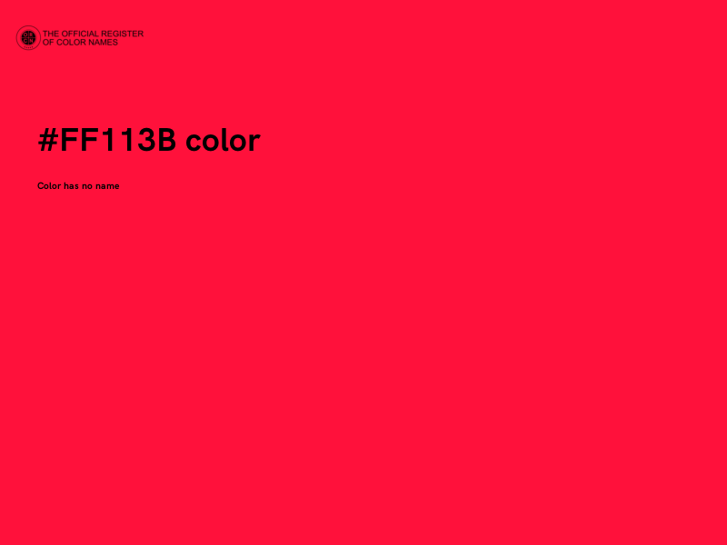 #FF113B color image