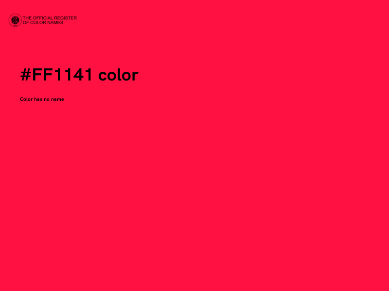 #FF1141 color image