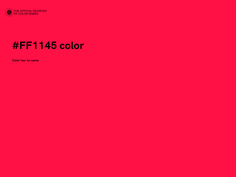 #FF1145 color image