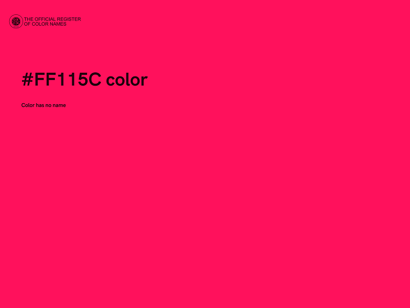 #FF115C color image