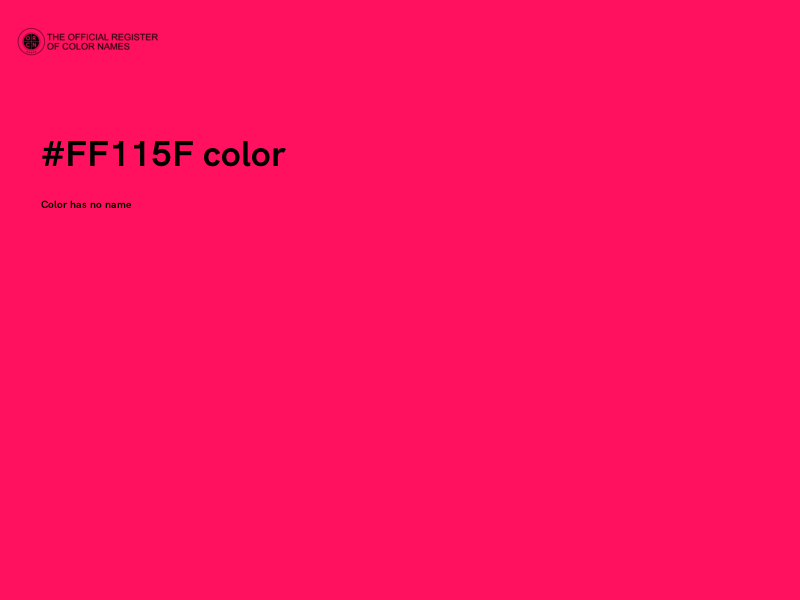 #FF115F color image