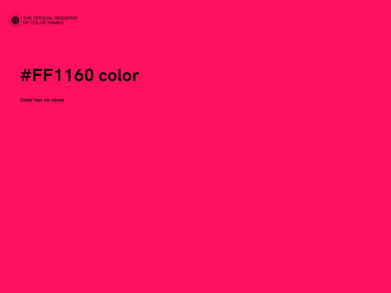 #FF1160 color image