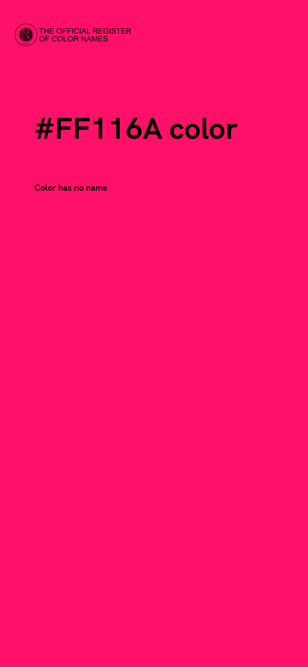 #FF116A color image