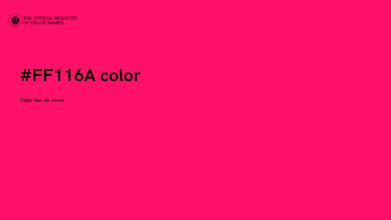 #FF116A color image