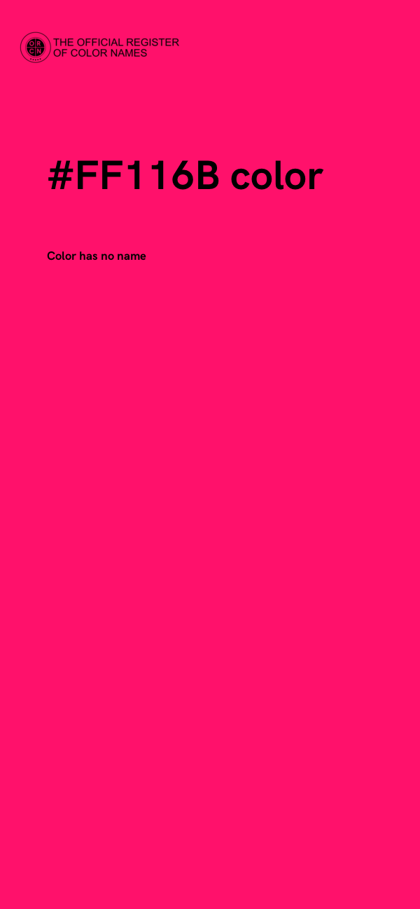 #FF116B color image