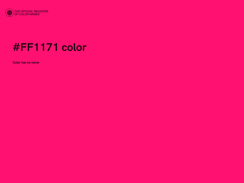 #FF1171 color image