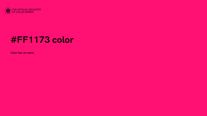 #FF1173 color image