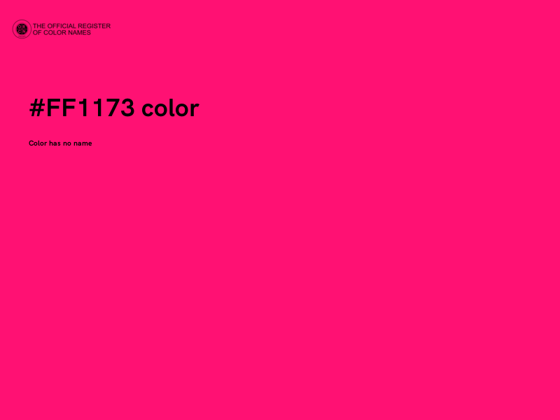 #FF1173 color image