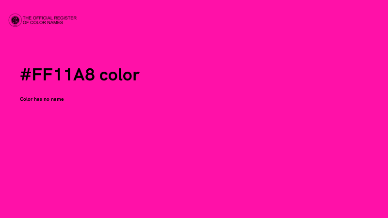 #FF11A8 color image
