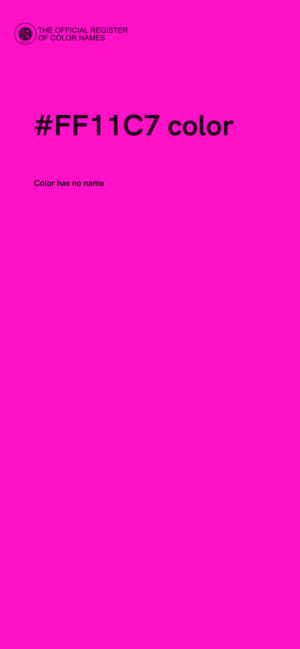 #FF11C7 color image