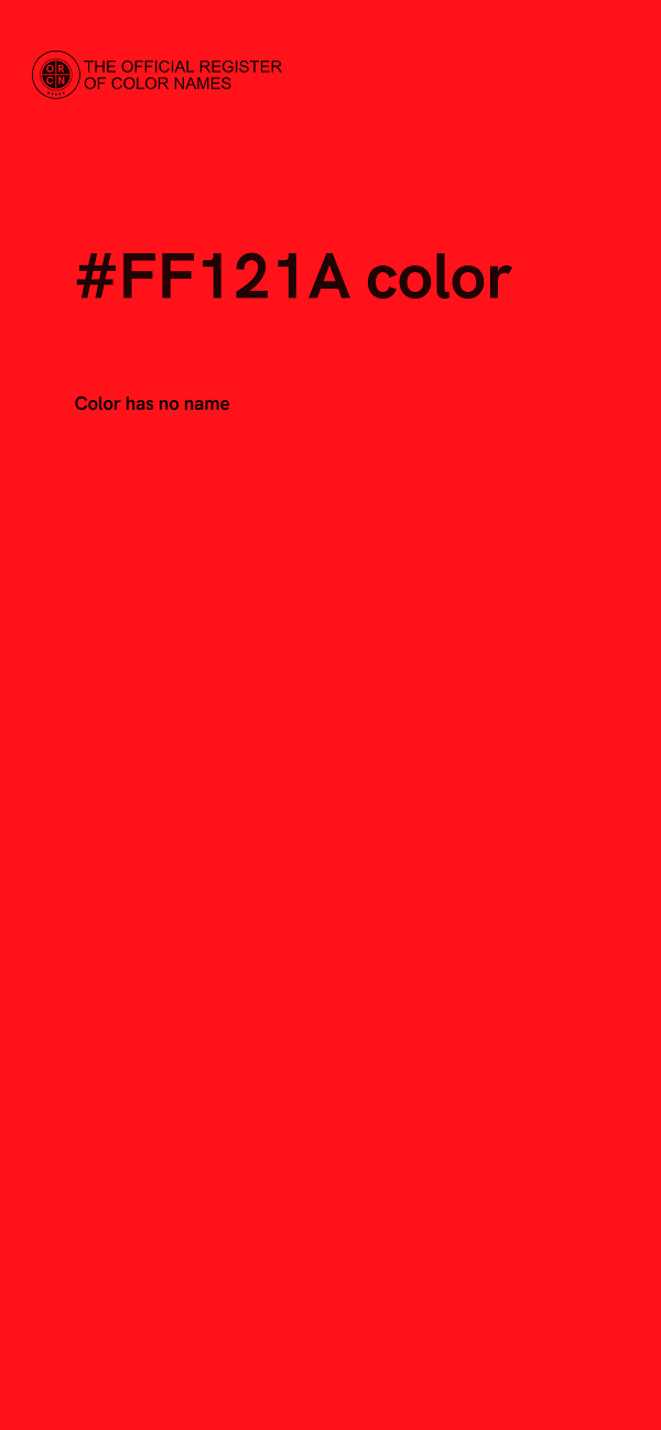 #FF121A color image